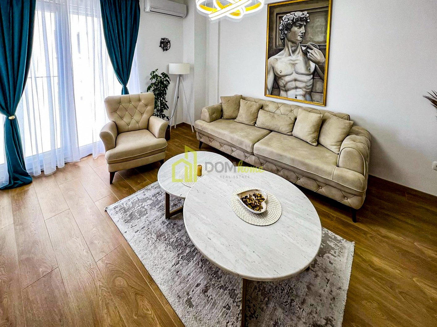 Tek yatak odalı daire 45m2, Budva